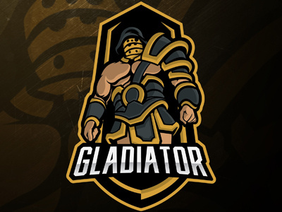 Gladiator Mascot Logo | Gladiator eSports Logo For Sale esports gladiator illustration logo mascot soldier spartan sports vector warrior