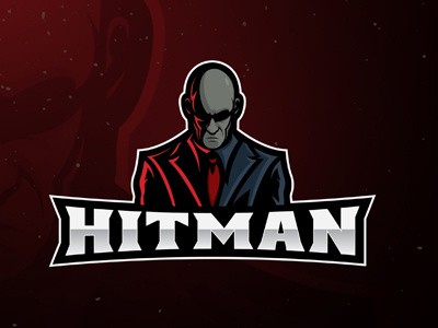 Amazing Hitman Mascot Logo | Hitman eSports Logo For Sale agent 47 clan design esports gaming hitman logo mascot premade ready made sports team