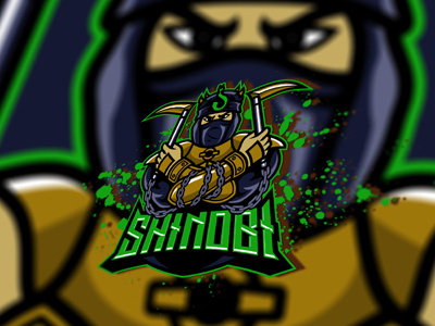 Spectacular Shinobi eSports Logo | Shinob Mascot Logo For Sale clan esport esports gaming logo mascot ninja premade shinobi sports