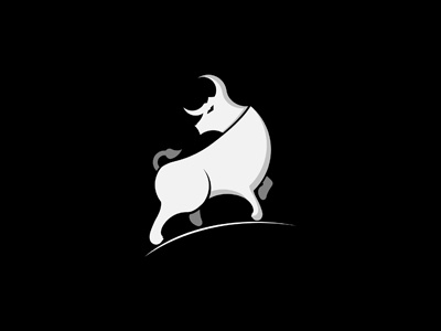 Bull Logo For Sale - Creative Bull Logo To Buy Online bull cow creative geometric illustration lobotz logo minimal ox simple white