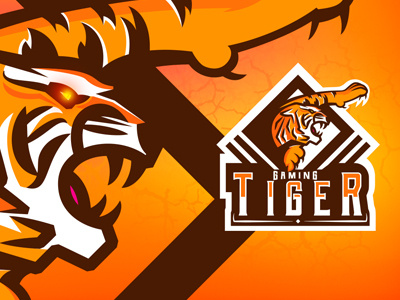 Stunning Tiger eSports Logo | Tiger Mascot Logo For Sale esports gaming lion logo mascot premade sports strong tiger