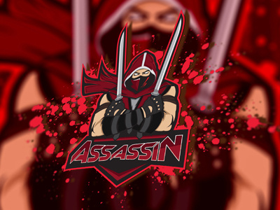 Assassin eSports Logo | Assassin Mascot Logo assassin esports gaming logo mascot ninja sale sports team
