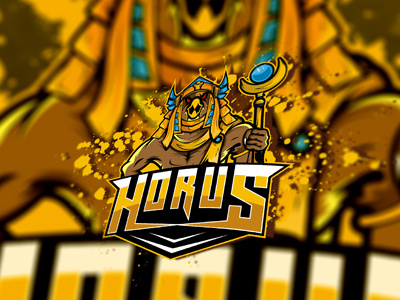 Majestic Horus Logo | Horus eSports Logo | Horus Mascot Logo egypt egyptian esports esports logo falcon god gym horus horus logo mascot mascot logo mytical