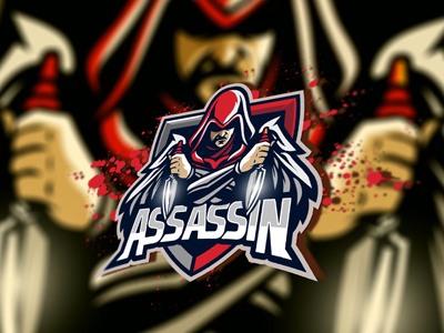 Assassin eSports Logo | Assassin Mascot Logo assassin esports gaming logo mascot ninja sale sports team
