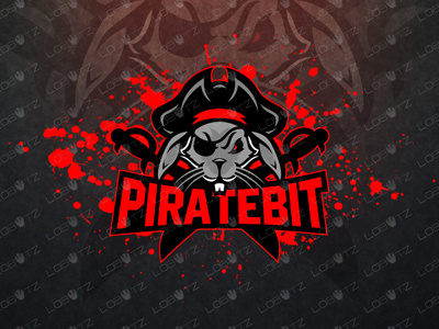 Awesome Pirate Rabbit Mascot Logo | Pirate Rabbit eSports Logo