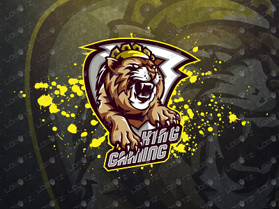 Breathtaking King Lion Mascot Logo brave cat crown esport esports esports logo esports logos gamers gaming kind lion logos mascot mascot design mascot logo mascot logos shield