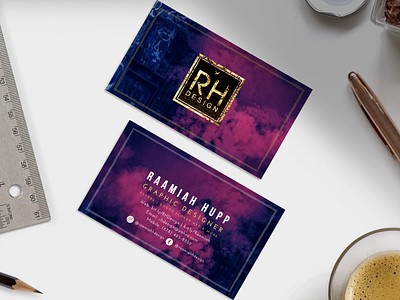 RH Design Business Cards art branding design graphic design logo