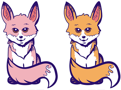 Foxy art branding design fox graphic design illustration logo vector