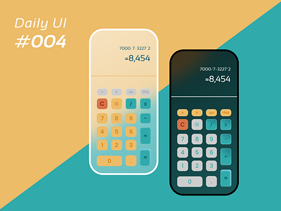 Calculator Design 004 100 days of ui design mobile ui ui challenge ui ux