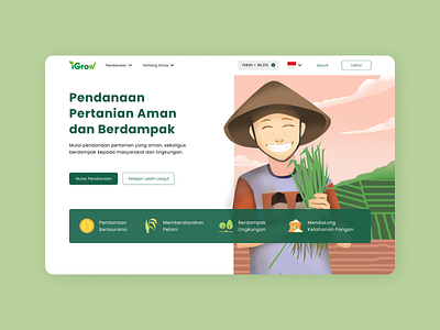 iGrow Landing Page Hero Concept