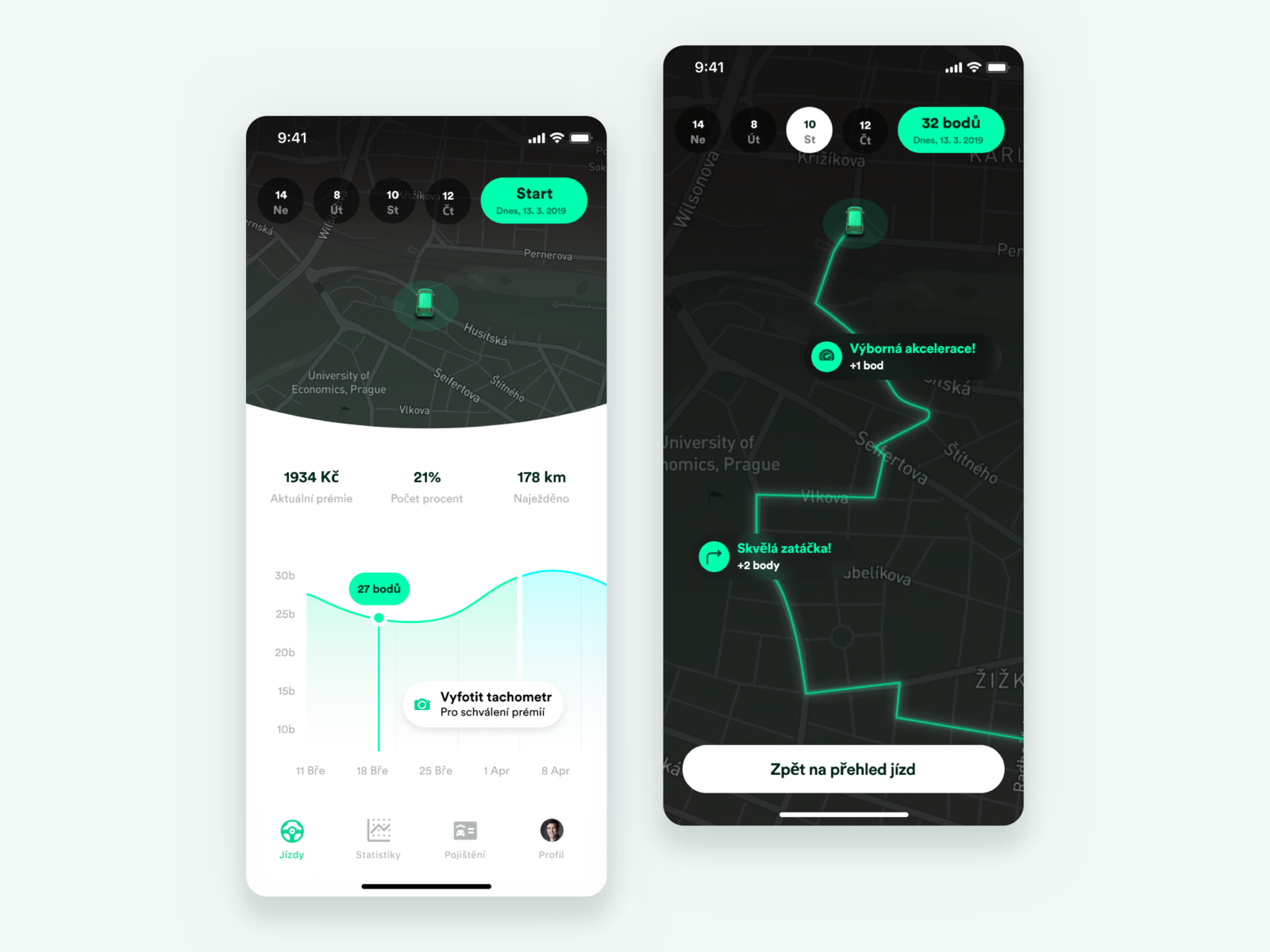 Car tracking app by Vit Schlesinger for Blackfish on Dribbble