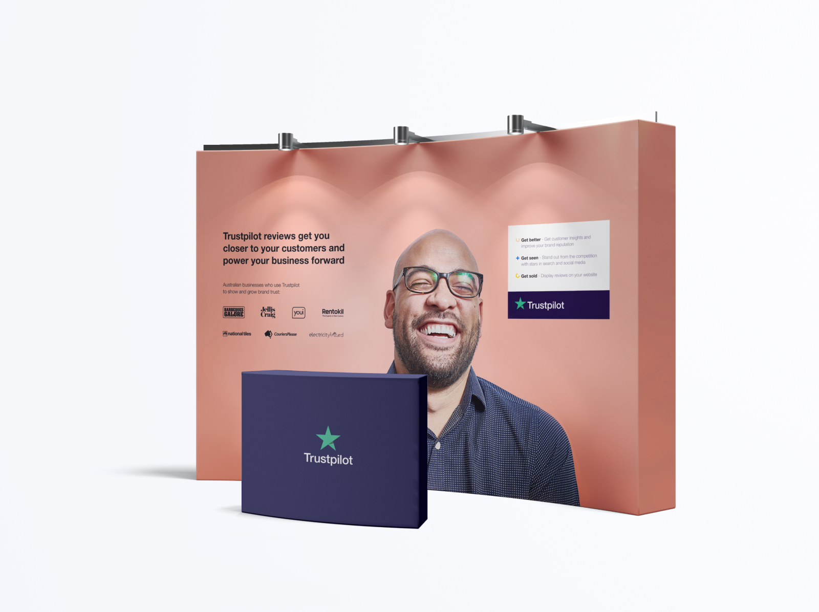 Download Trustpilot Exhibition Stand By Vit Schlesinger For Blackfish On Dribbble PSD Mockup Templates