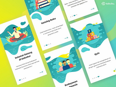 Onboarding screen Kabubu App