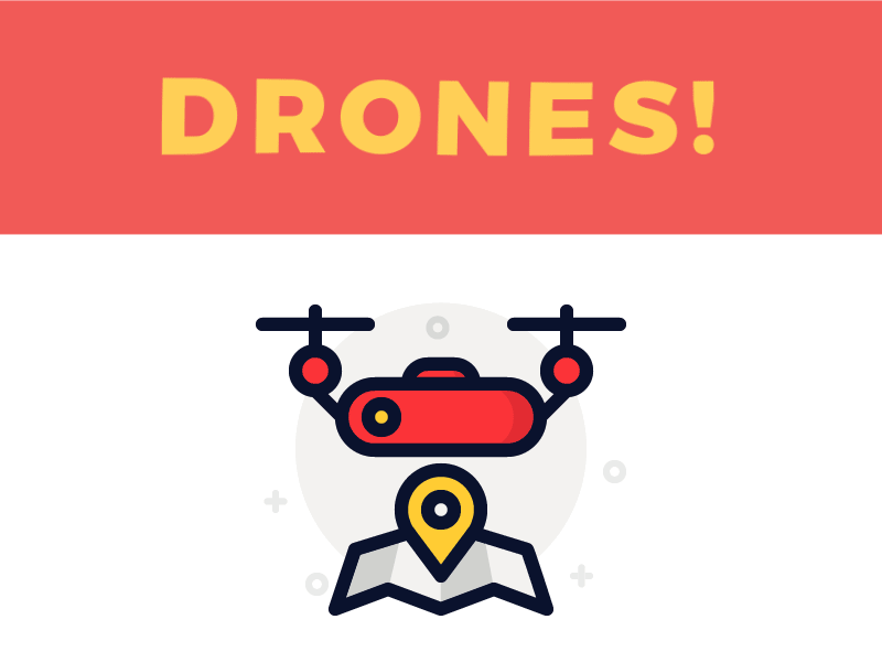 Drone Icon set & Freebie delivery drone icon location map measurements medical