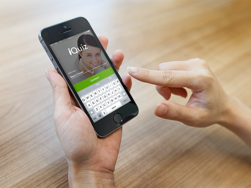 iQuiz Login Screen ios exam quiz login
