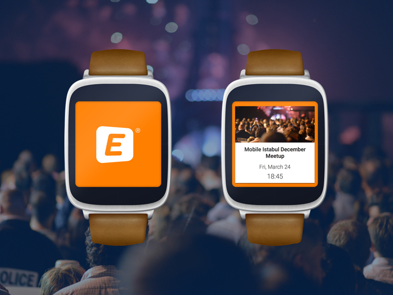 Eventbrite Android Wear Concept Design material wearables ui design concept wear android eventbrite