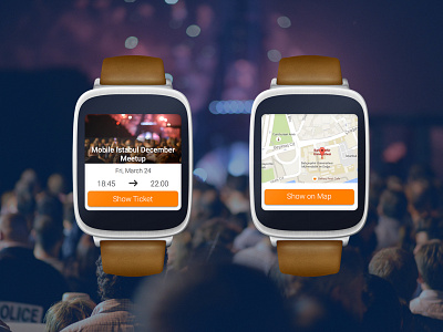 Eventbrite Android Wear Concept Design - Free Sketch Template