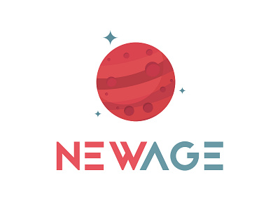 New Age Agency Logo Design agency logo new age red
