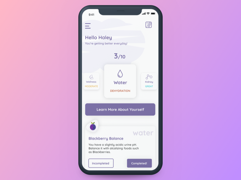 Vivoo App | Concept Design ios7 iphone mobile concept ios design app wellness vivoo concept design