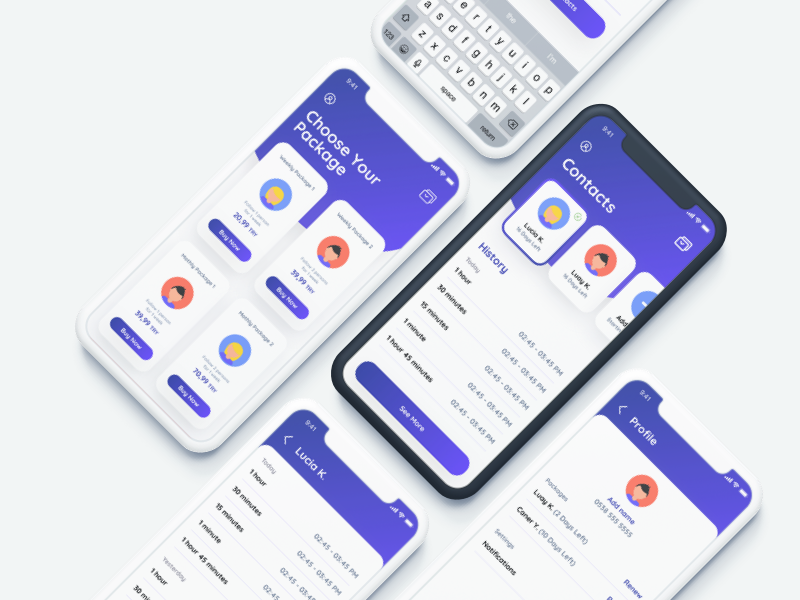 Whatsapp Status Tracker cards ui mobile ui ios illustraion app design app mobile whatsapp