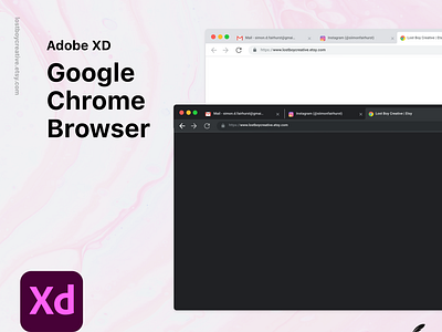 Adobe XD Template: Google Chrome Browser