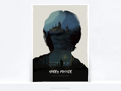 Harry Potter 1 - Alternative Movie Poster alternate alternative art fan film harry harry potter poster illustration movie poster potter print