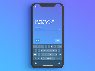 Flights Search Process blue flights gradient hi journey process search simple travel trip ui ux