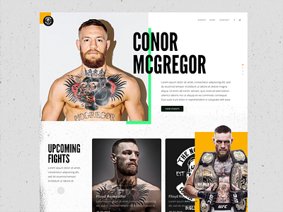 Conor McGregor Example Website Adobe Comp CC iPad Pro