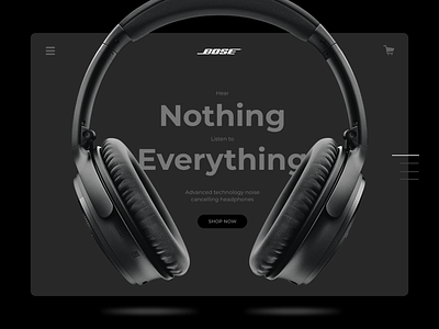 BOSE Headphones apple music beats bose concept headphones idea music noise sound spotify ui web