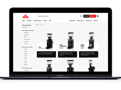 Mahlkönig: Designing a complex online store & eCommerce site