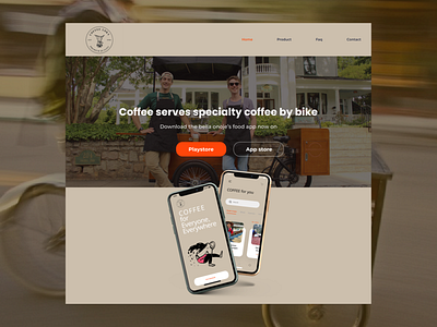 Daily Ui #003 - Landing Page branding coffee graphic design ui
