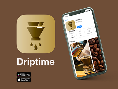 Daily UI #005 - App icon app coffee graphic design ui