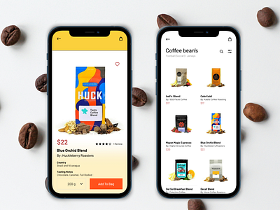 Daily UI #012 - E-Commerce Shop app coffee graphic design shop ui