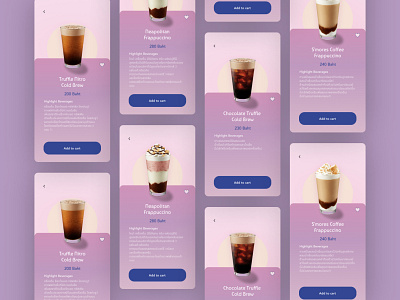 DailyUI♯44 - Favorites app branding coffee dailyui design graphic design menu ui uidesign