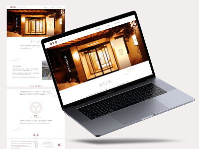 LP - OYO ryokan app branding graphic design japan landing page logo lp oyo tokyo travel ui uidesign