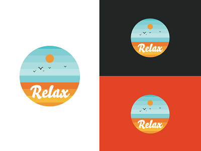 Relax Design branding dribbble icon design logo logo design relax shades of colors symbol trademark