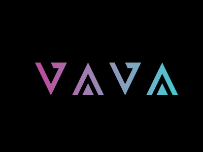 VAVA colored version atul pradhananga brand design fashion logo logo design logotype luxury mark symbol vava