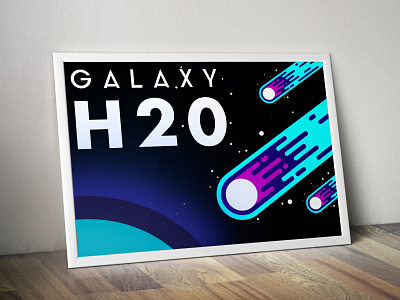 Galaxy H2O Poster daily project design galaxy h2o mock up poster