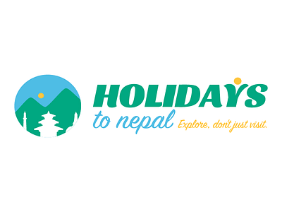 Holidays to Nepal atul branding himalayas identity invite logo logo design nepal pagodas tour travel