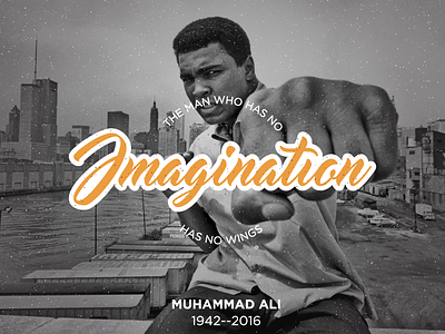 Muhammad Ali - The Greatest hand lettering hand made imagination lettering muhammad ali rest in peace rip the greatest typography vintage