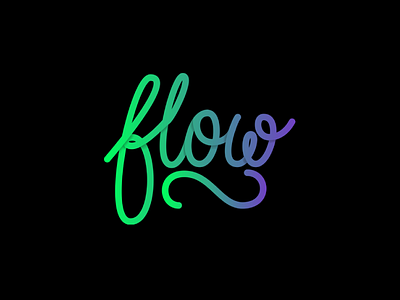 Flow - Monoline Lettering