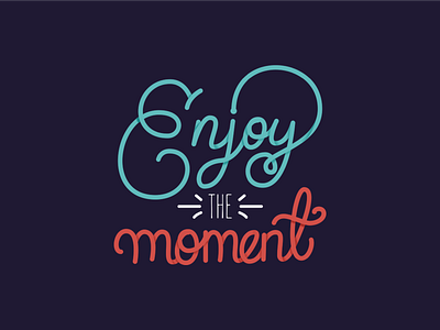 Enjoy - Monoline Hand Lettering