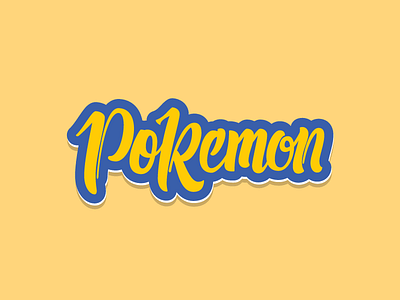 Pokemon - Custom Hand Lettering custom type design free freebies hand lettering invitation invite invites lettering pokemon pokemon go type