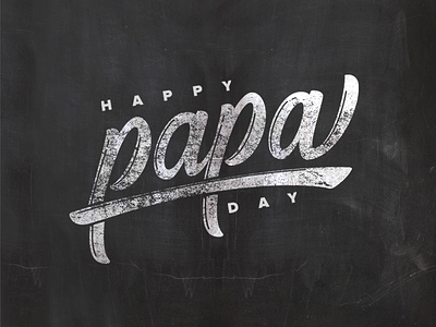 Happy Papa Day 100daysoflettering brush lettering calligraphy custom type fathers day freebie goodtype hand lettering invite lettering script type