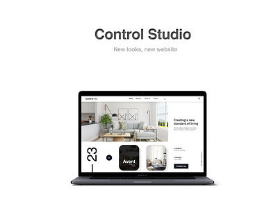 Landing Page - Control Studio apple branding clean looks clean website design landing page website minimalist simple and minimal website ui ux web web design white white space website