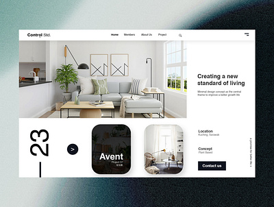 Landing Page - Control Studio branding clean looks design direction graphic design landing page minimal website minimalist responsive website ui user experience user interface ux web page