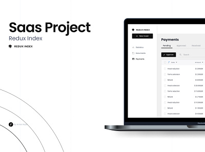 Saas - Redux Index design design interface design system finance web app investment minimalist ui user experience user interface ux web app web design