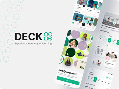 Deck - On Demand Online Courses Apps branding design graphic design illustration schedule ui user experience user interface ux