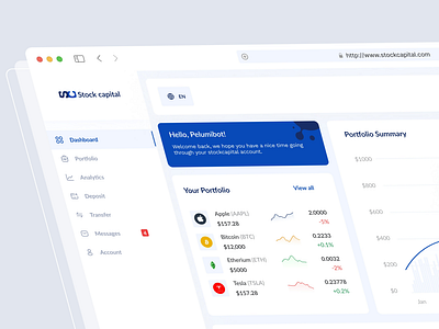 Fintech Dashboard - Minimalist