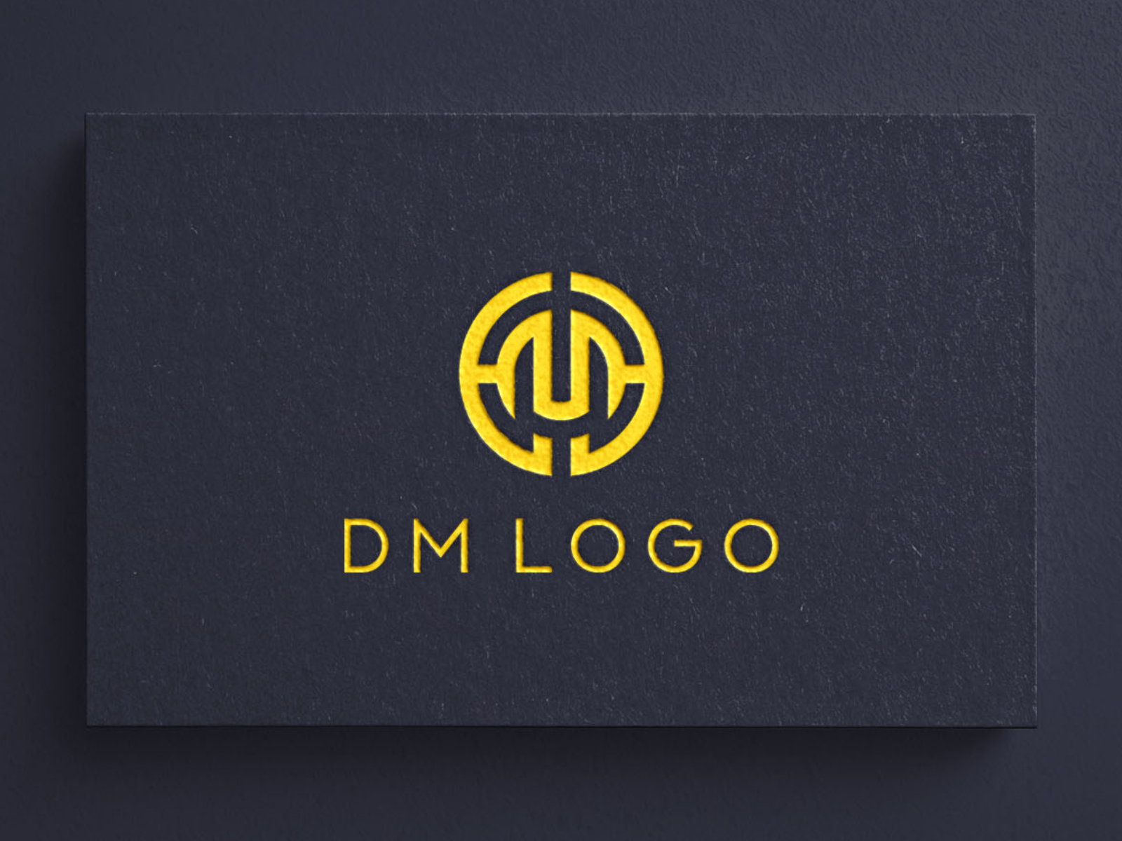 Initial dm logo design vector • wall stickers salon, eatery, food |  myloview.com